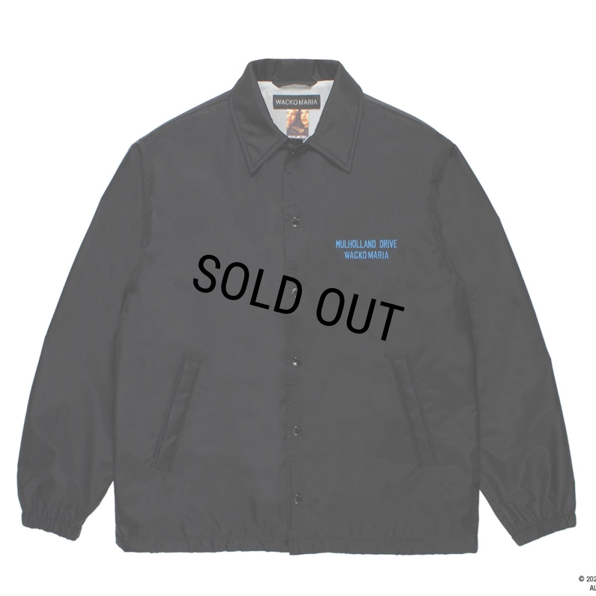 画像2: WACKO MARIA/MULHOLLAND DRIVE / COACH JACKET（BLACK）［コーチJKT-26春夏］ (2)