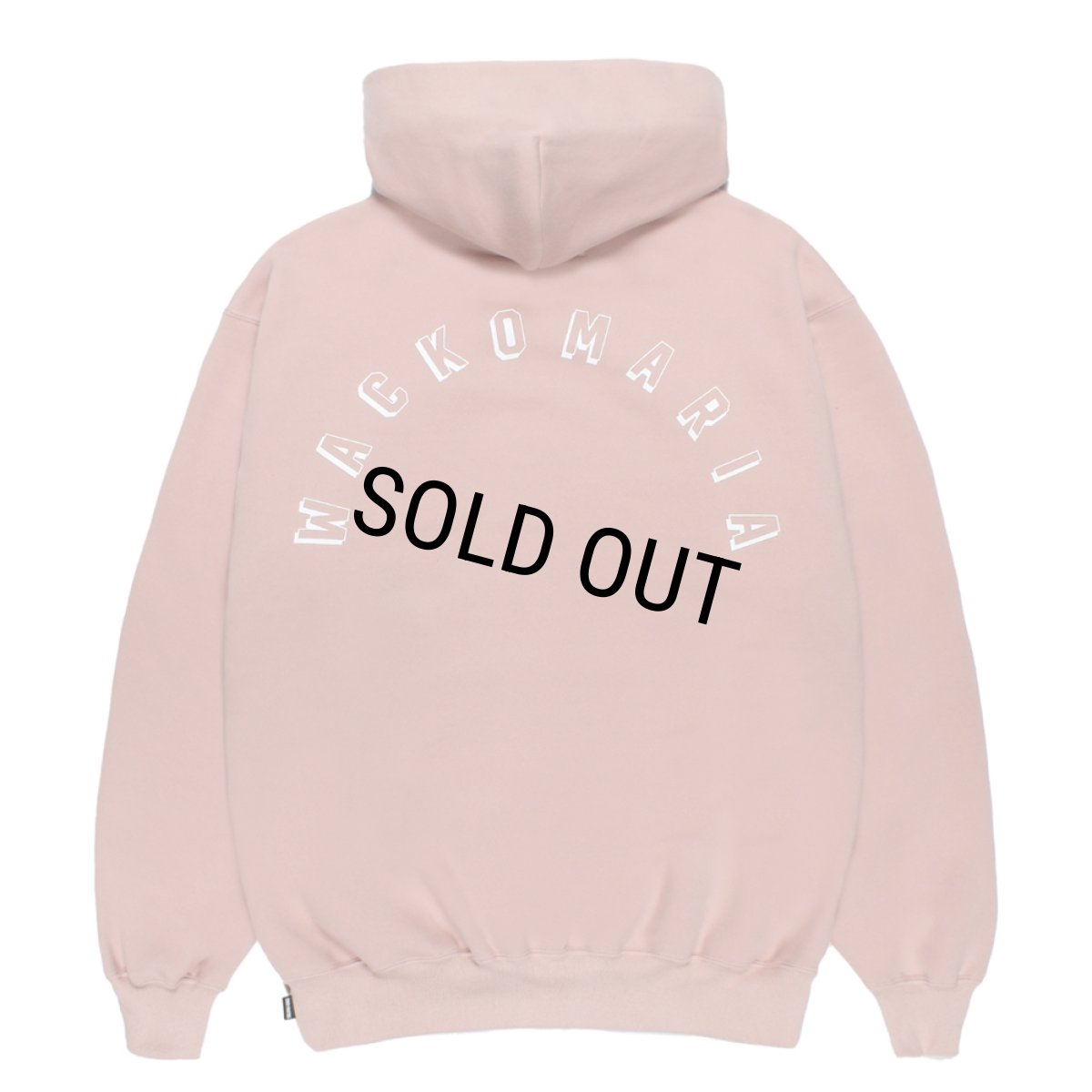 画像1: WACKO MARIA/MIDDLE WEIGHT HOODED SWEAT SHIRT（PINK）［プルオーバーパーカー-26春夏］ (1)