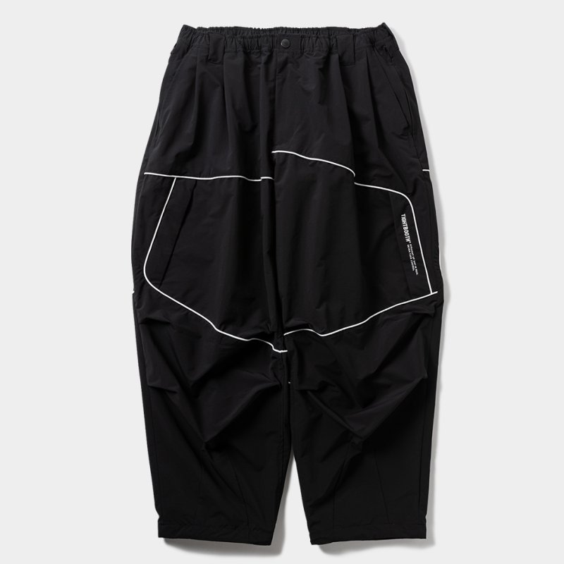 画像1: TIGHTBOOTH/PIPING TACTICAL BALLOON PANTS（Black）［パイピングタクティカルバルーンパンツ-26春夏］