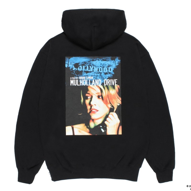 画像2: WACKO MARIA/MULHOLLAND DRIVE / HEAVY WEIGHT ZIP HOODED SWEAT SHIRT（BLACK）［ジップアップパーカー-26春夏］