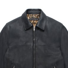 画像3: WACKO MARIA/LEATHER SINGLE RIDERS JACKET（DARK BLUE）［レザーシングルライダースJKT-26春夏］ (3)