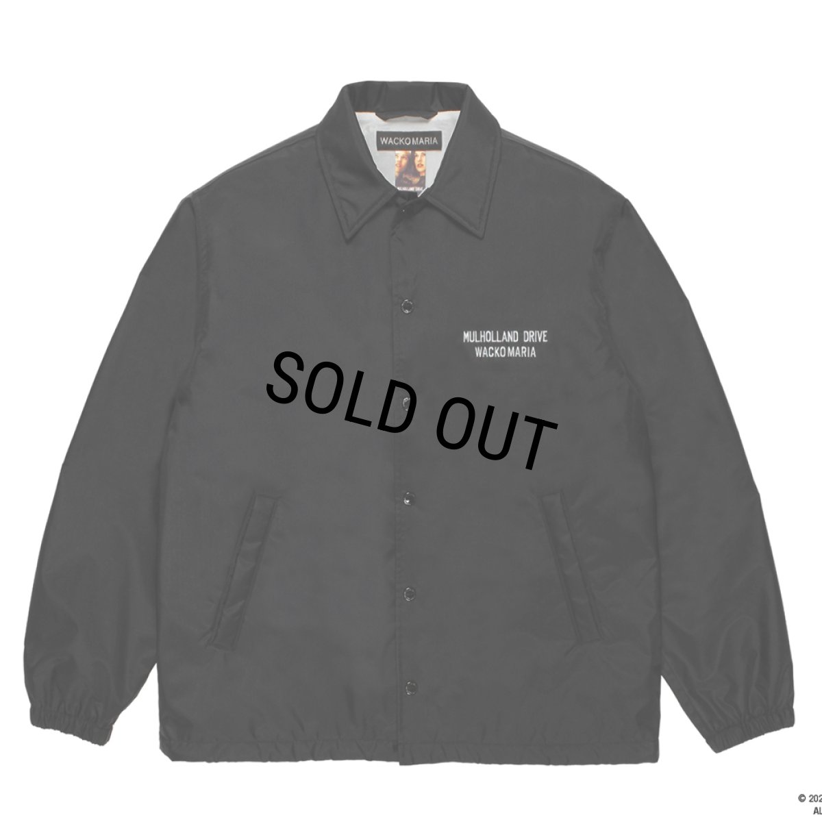 画像2: WACKO MARIA/MULHOLLAND DRIVE / COACH JACKET（BLACK）［コーチJKT-26春夏］ (2)