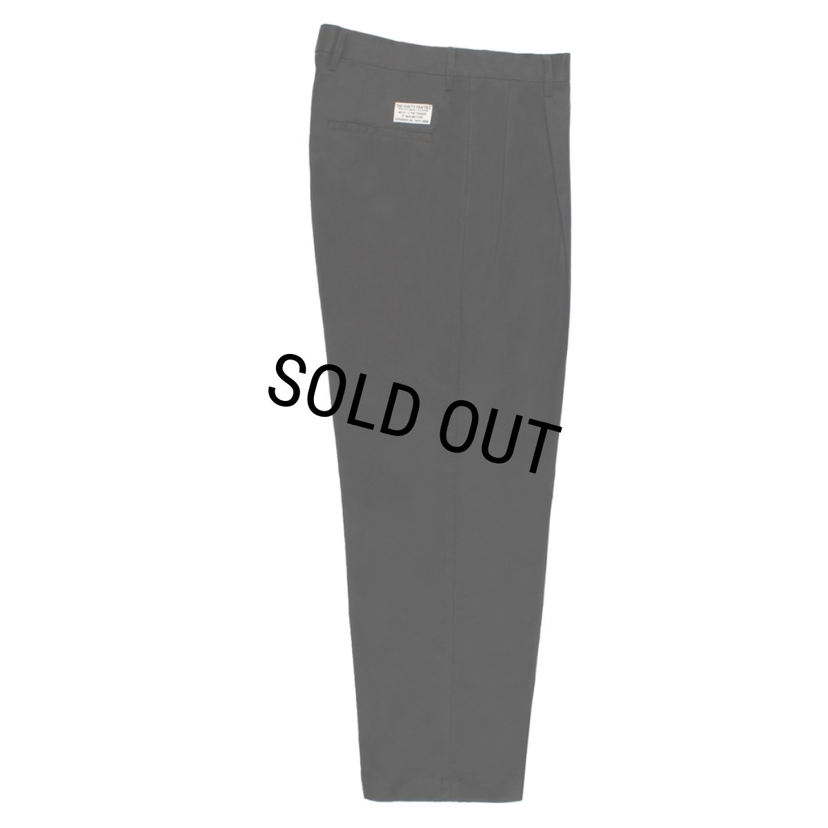 画像1: WACKO MARIA/DOUBLE PLEATED CHINO TROUSERS（BLACK）［ツータックチノトラウザース-26春夏］ (1)