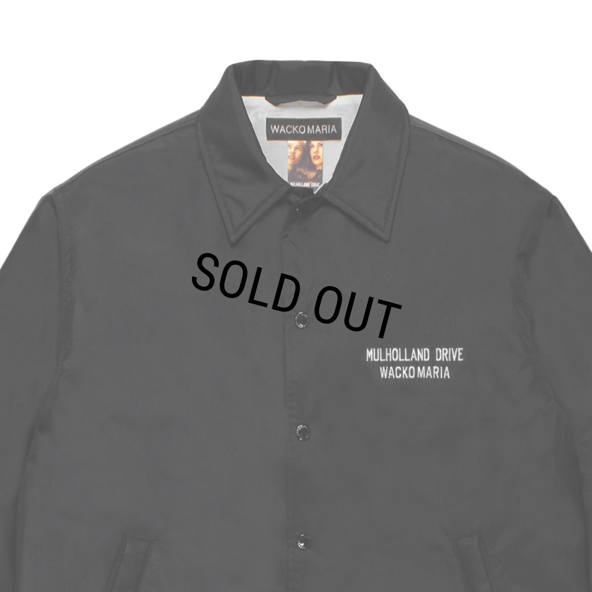 画像3: WACKO MARIA/MULHOLLAND DRIVE / COACH JACKET（BLACK）［コーチJKT-26春夏］ (3)