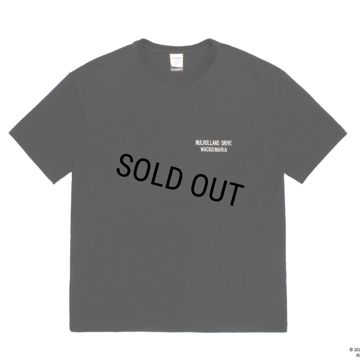 画像2: WACKO MARIA/MULHOLLAND DRIVE / WASHED HEAVY WEIGHT T-SHIRT（BLACK）［プリント+刺繍T-26春夏］ (2)