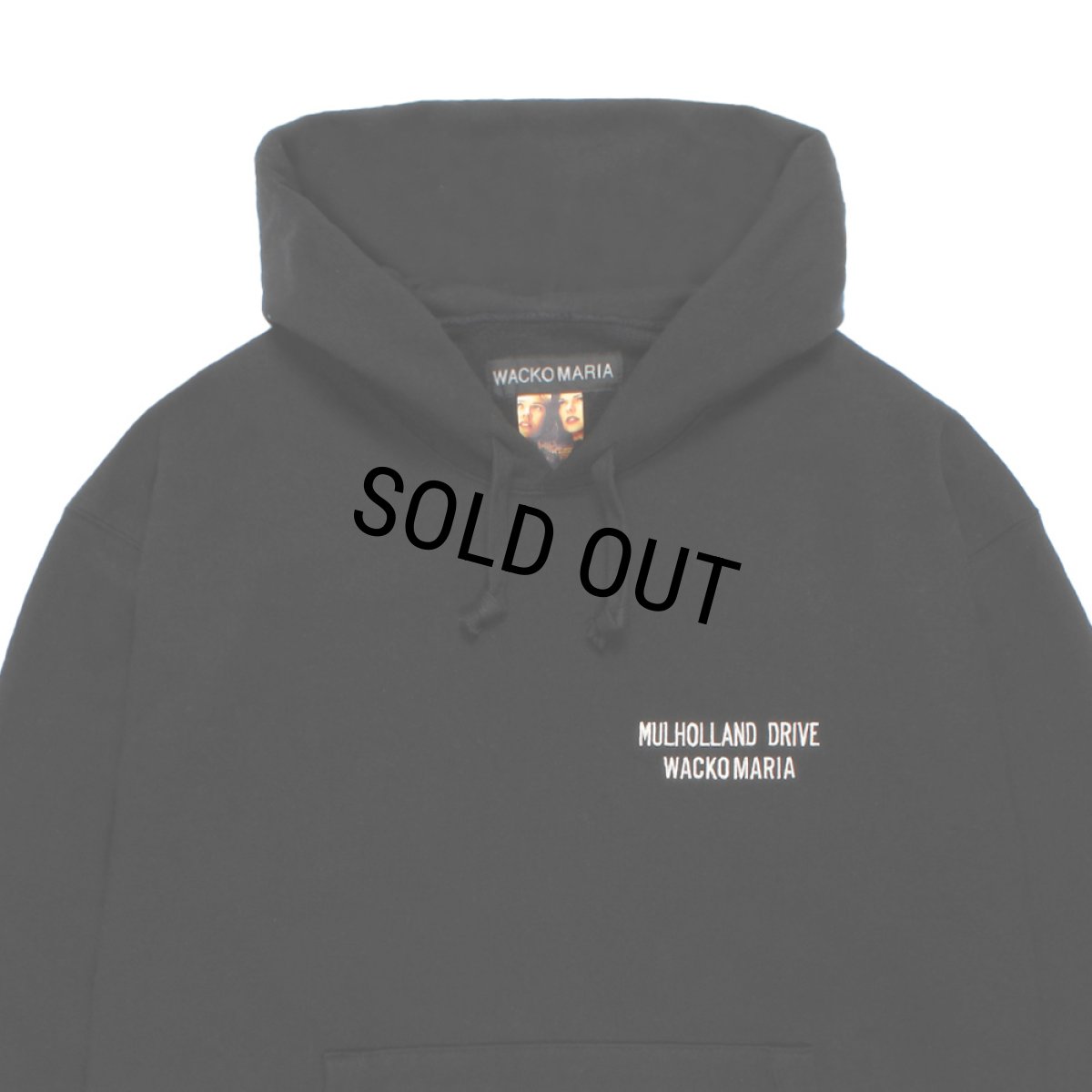 画像3: WACKO MARIA/MULHOLLAND DRIVE / HEAVY WEIGHT HOODED SWEAT SHIRT（BLACK）［プルオーバーパーカー-26春夏］ (3)