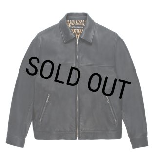 WACKO MARIA/LEATHER SINGLE RIDERS JACKET（DARK BLUE）［レザー