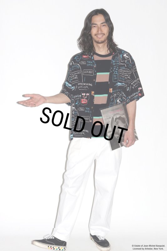 WACKO MARIA/DOUBLE PLEATED CHINO TROUSERS（WHITE）［ツータックチノ