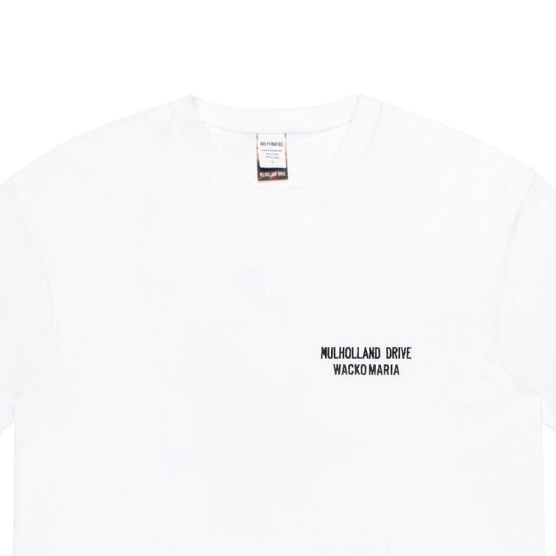 画像3: WACKO MARIA/MULHOLLAND DRIVE / WASHED HEAVY WEIGHT T-SHIRT（WHITE）［プリント+刺繍T-26春夏］