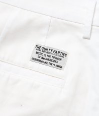 画像4: WACKO MARIA/DOUBLE PLEATED CHINO TROUSERS（WHITE）［ツータックチノトラウザース-26春夏］ (4)
