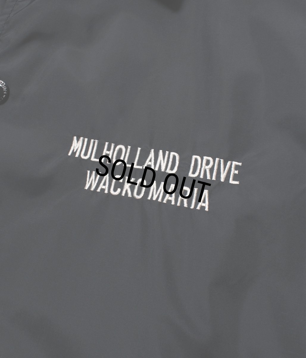 画像4: WACKO MARIA/MULHOLLAND DRIVE / COACH JACKET（BLACK）［コーチJKT-26春夏］ (4)