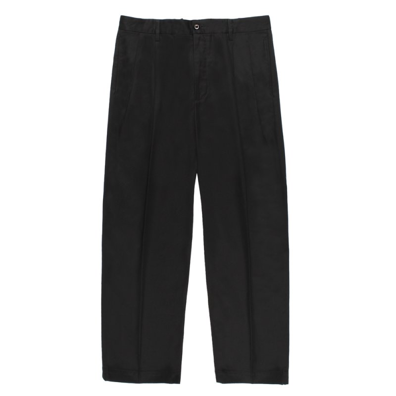画像2: WACKO MARIA/DOUBLE PLEATED CHINO TROUSERS（BLACK）［ツータックチノトラウザース-26春夏］