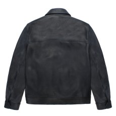 画像2: WACKO MARIA/LEATHER SINGLE RIDERS JACKET（DARK BLUE）［レザーシングルライダースJKT-26春夏］ (2)