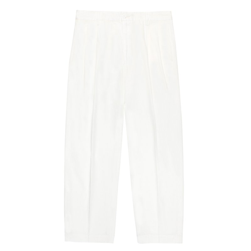 画像2: WACKO MARIA/DOUBLE PLEATED CHINO TROUSERS（WHITE）［ツータックチノトラウザース-26春夏］