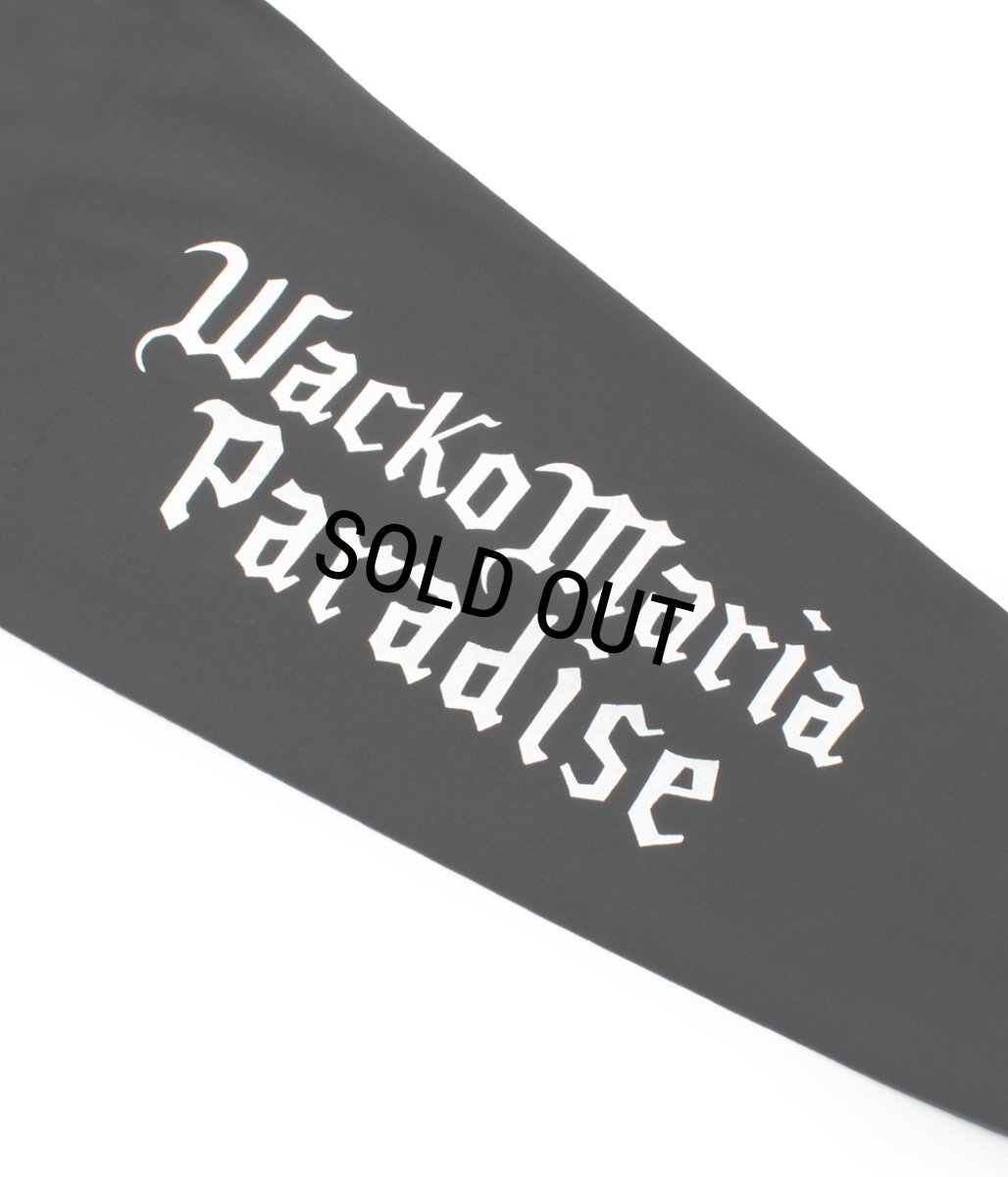 画像3: WACKO MARIA/WASHED HEAVY WEIGHT LONG SLEEVE T-SHIRT（BLACK）［プリント+刺繍長袖T-26春夏］ (3)