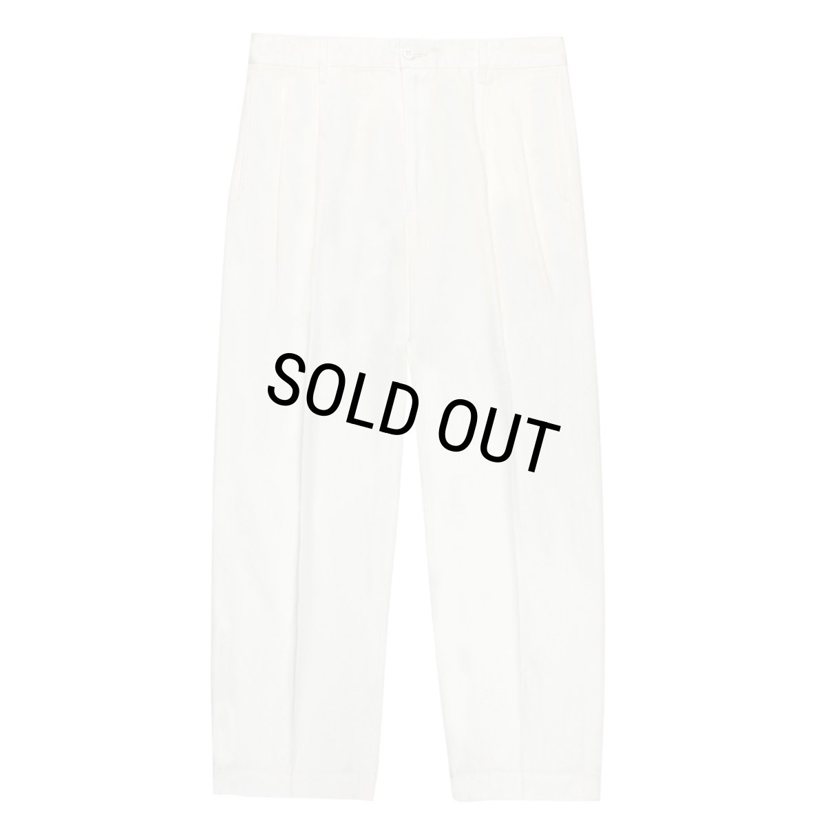 画像2: WACKO MARIA/DOUBLE PLEATED CHINO TROUSERS（WHITE）［ツータックチノトラウザース-26春夏］ (2)