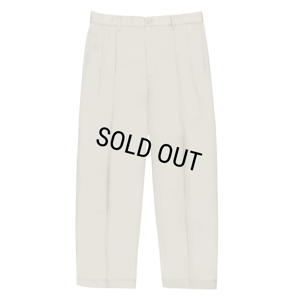 画像2: WACKO MARIA/DOUBLE PLEATED CHINO TROUSERS（BEIGE）［ツータックチノトラウザース-26春夏］ (2)