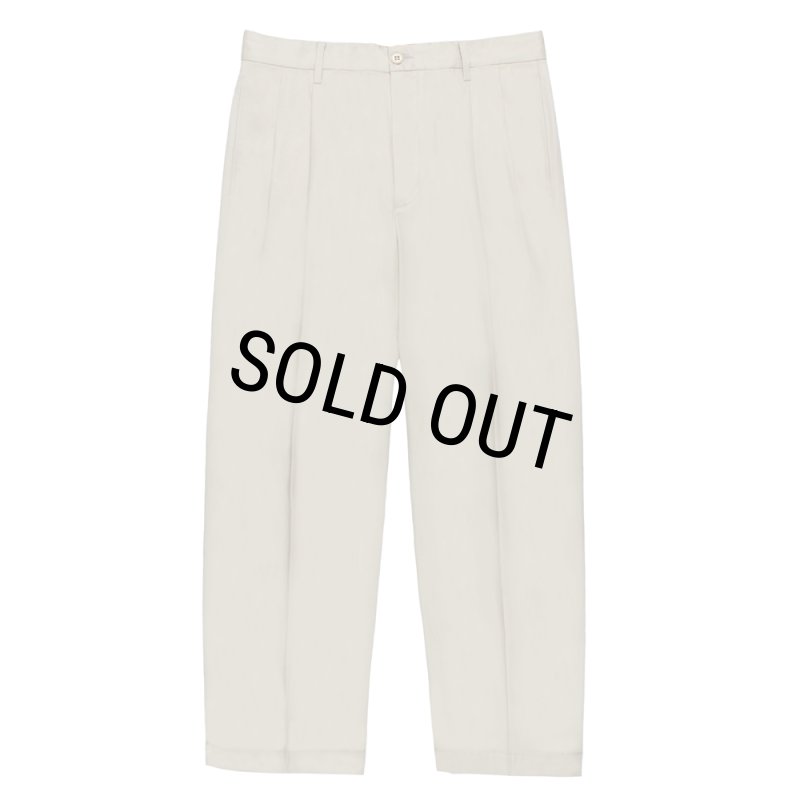 WACKO MARIA/DOUBLE PLEATED CHINO TROUSERS（BEIGE）［ツータックチノ