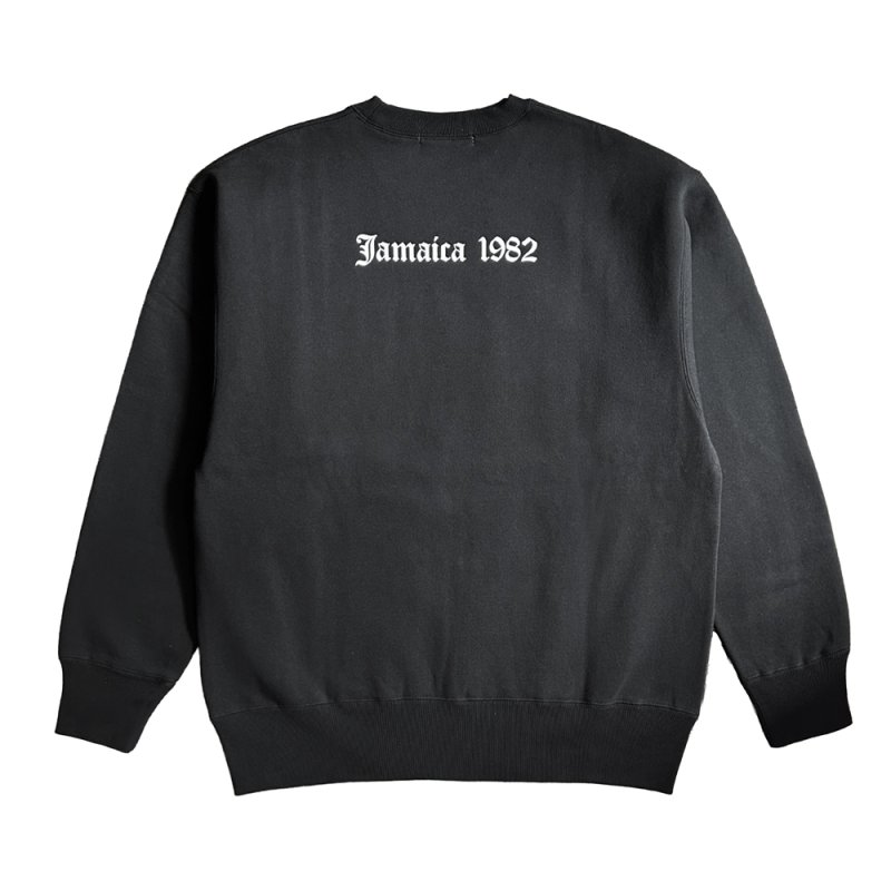 画像2: exodus brand/MASATAKA ISHIDA  JAMAICA 1982 SWEAT CREW NECK TYPE-2（BLACK）［クルーネックスウェット-26春夏］