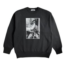 画像1: exodus brand/MASATAKA ISHIDA  JAMAICA 1982 SWEAT CREW NECK TYPE-1（BLACK）［クルーネックスウェット-26春夏］ (1)