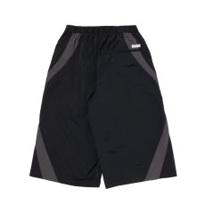 画像2: COOTIE PRODUCTIONS/Nylon Paneling Shin Cut Wide Track Pants（Black）［シンカットワイドトラックパンツ-26春夏］ (2)