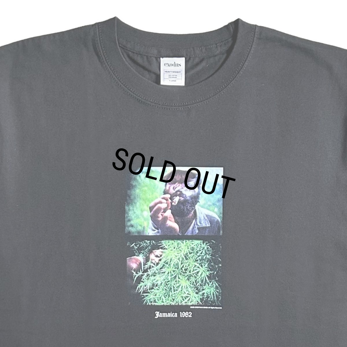 画像2: exodus brand/MASATAKA ISHIDA  JAMAICA 1982 T SHIRT TYPE-3（BLACK）［プリントT-26春夏］ (2)