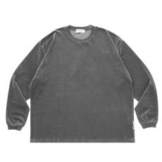 画像1: COOTIE PRODUCTIONS/Velour L/S Tee（Gray）［ベロア長袖T-26春夏］ (1)