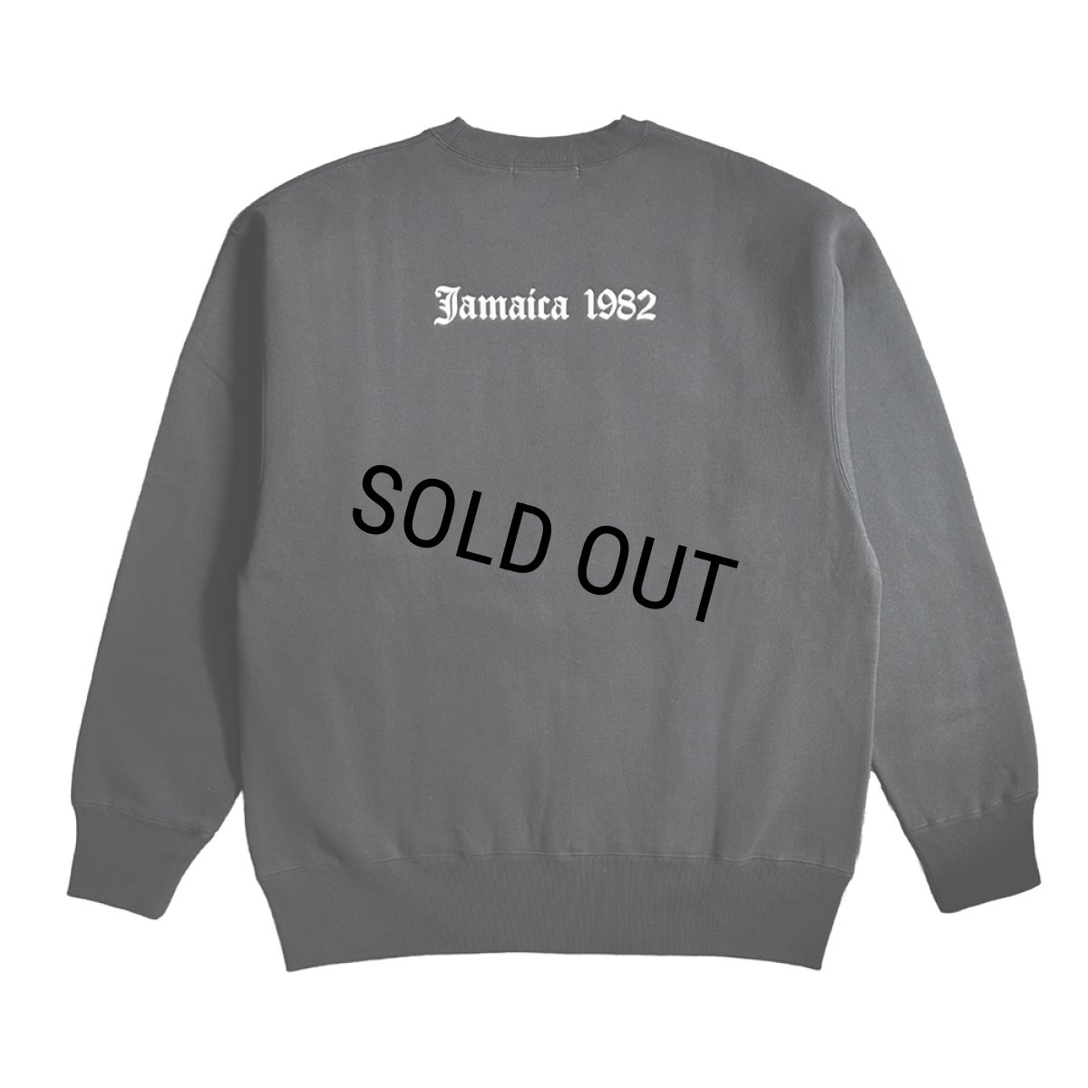 画像2: exodus brand/MASATAKA ISHIDA  JAMAICA 1982 SWEAT CREW NECK TYPE-2（BLACK）［クルーネックスウェット-26春夏］ (2)