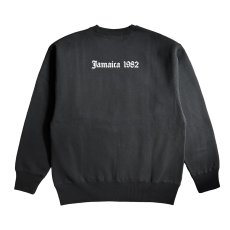 画像2: exodus brand/MASATAKA ISHIDA  JAMAICA 1982 SWEAT CREW NECK TYPE-2（BLACK）［クルーネックスウェット-26春夏］ (2)
