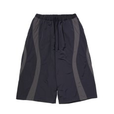 画像1: COOTIE PRODUCTIONS/Nylon Paneling Shin Cut Wide Track Pants（Navy）［シンカットワイドトラックパンツ-26春夏］ (1)