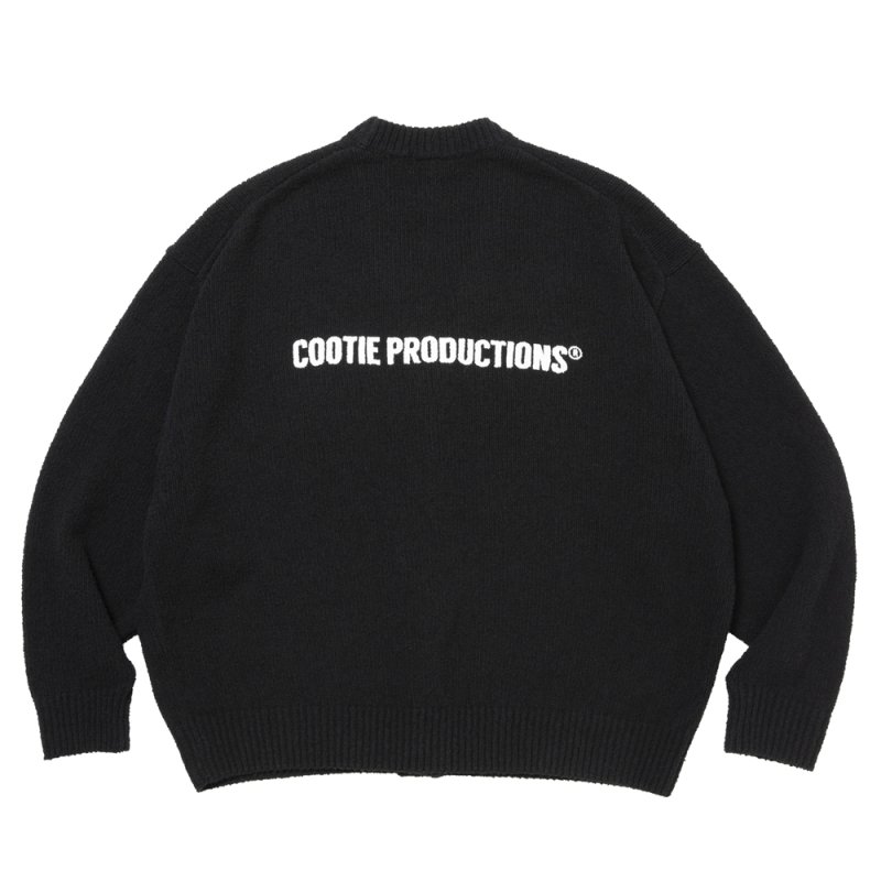 画像2: COOTIE PRODUCTIONS/N/C Boucle Knit Cardigan（Black）［ニットカーディガン-26春夏］