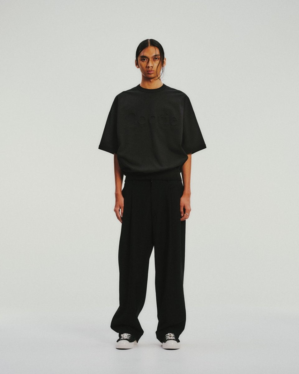 画像4: COOTIE PRODUCTIONS/Heavy Oz Jersey Plain S/S Crew（Black）［プレーン半袖クルー-26春夏］ (4)