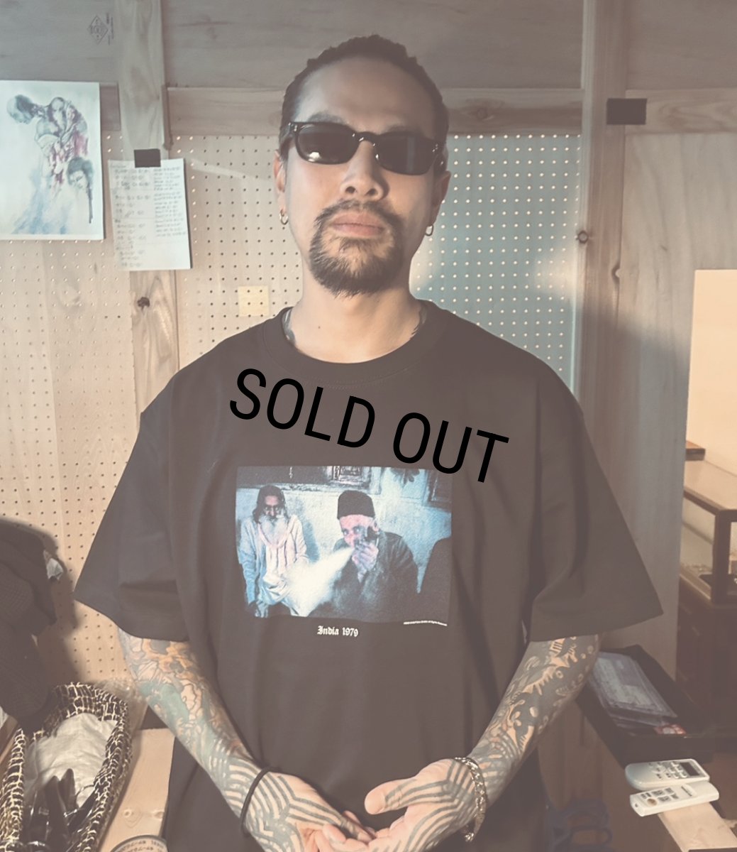 画像3: exodus brand/MASATAKA ISHIDA  INDIA 1979 T SHIRT（BLACK）［プリントT-26春夏］ (3)