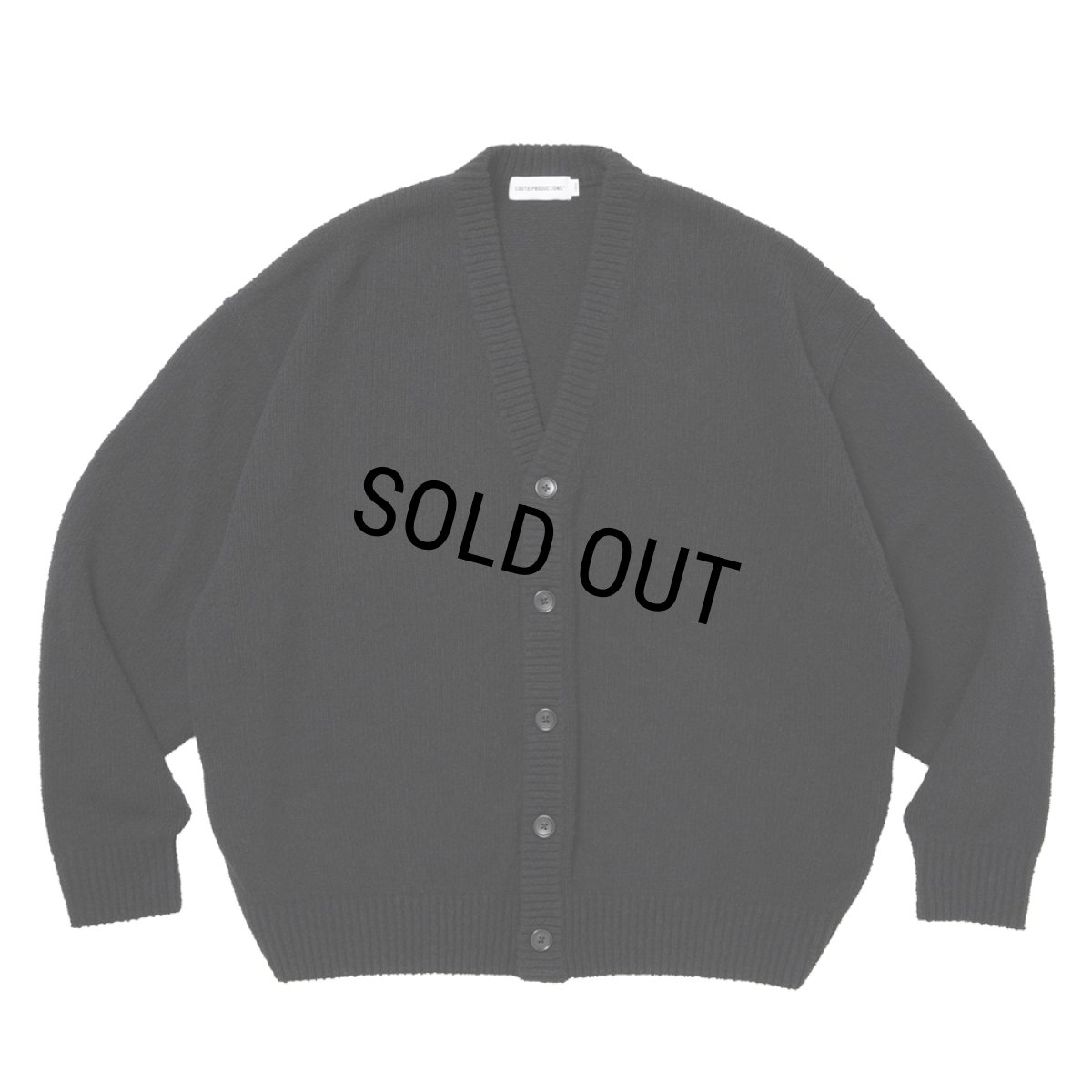 画像2: COOTIE PRODUCTIONS/N/C Boucle Knit Cardigan（Black）［ニットカーディガン-26春夏］ (2)