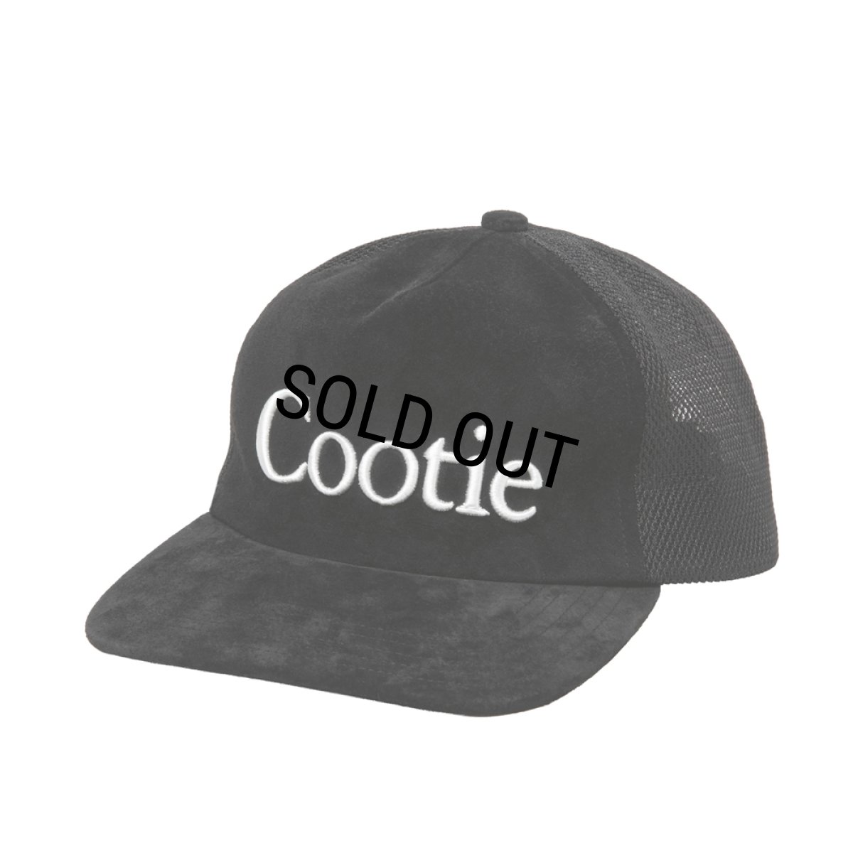 画像3: COOTIE PRODUCTIONS/Suede 5 Panel Mesh Cap（Black）［スウェード5パネルメッシュキャップ-26春夏］ (3)