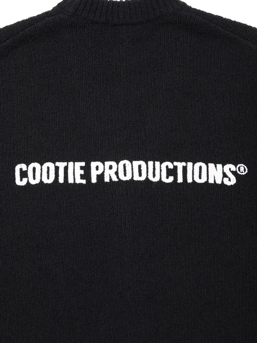 画像3: COOTIE PRODUCTIONS/N/C Boucle Knit Cardigan（Black）［ニットカーディガン-26春夏］ (3)
