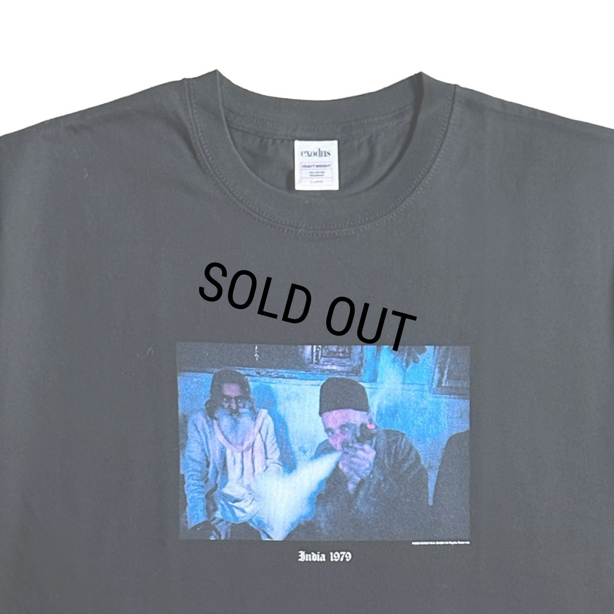 画像2: exodus brand/MASATAKA ISHIDA  INDIA 1979 T SHIRT（BLACK）［プリントT-26春夏］ (2)