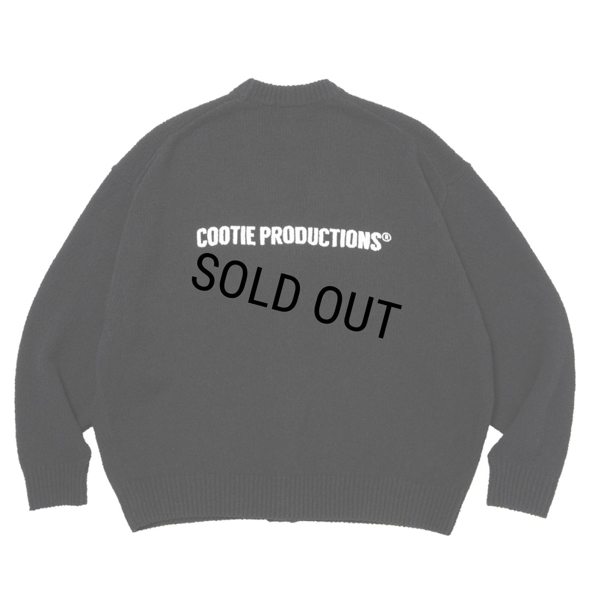 画像1: COOTIE PRODUCTIONS/N/C Boucle Knit Cardigan（Black）［ニットカーディガン-26春夏］ (1)