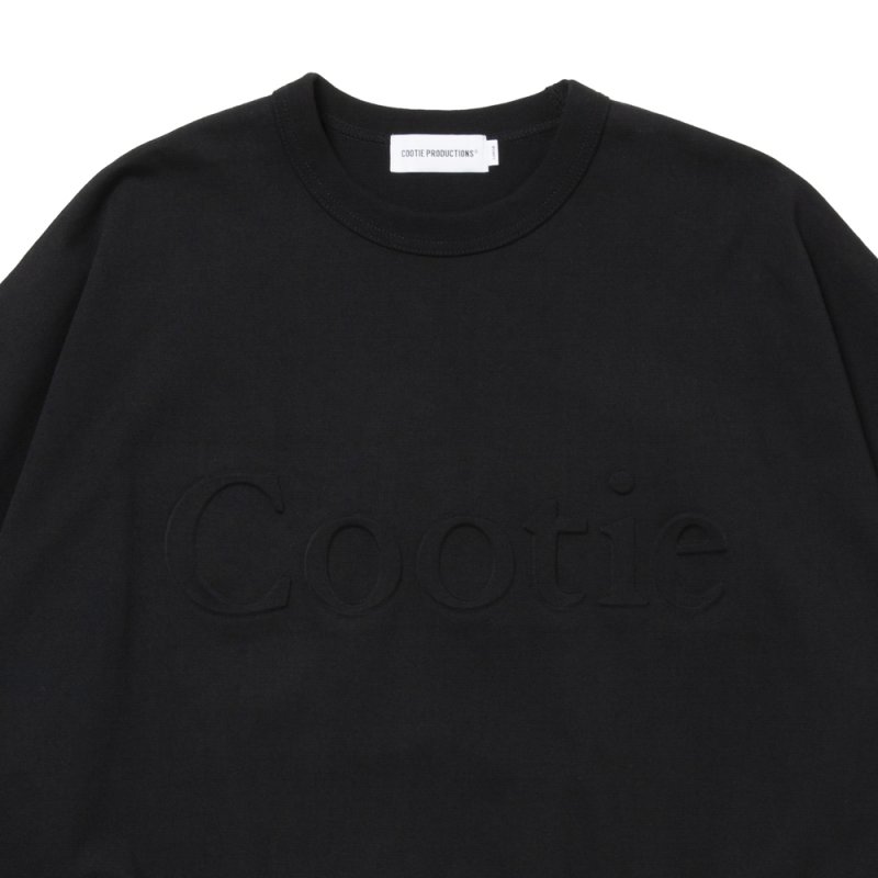 COOTIE PRODUCTIONS/Heavy Oz Jersey Plain Crew（Black）［プレーン
