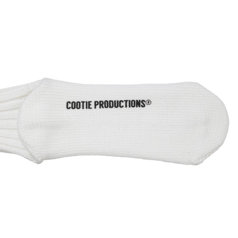 画像2: COOTIE PRODUCTIONS/Lowgauge Middle Socks（White）［ローゲージミドルソックス-26春夏］
