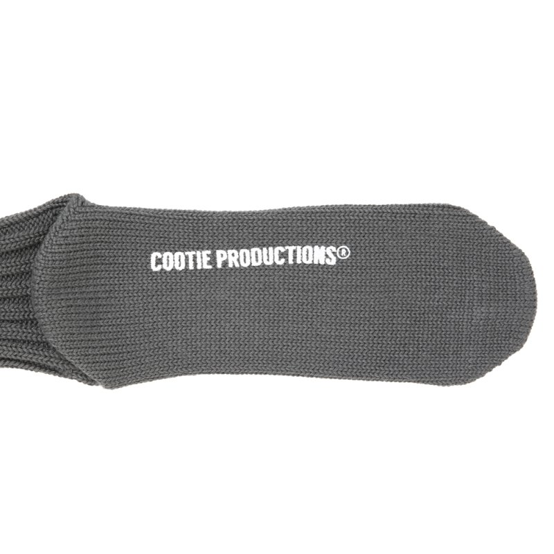 画像2: COOTIE PRODUCTIONS/Lowgauge Middle Socks（Gray）［ローゲージミドルソックス-26春夏］