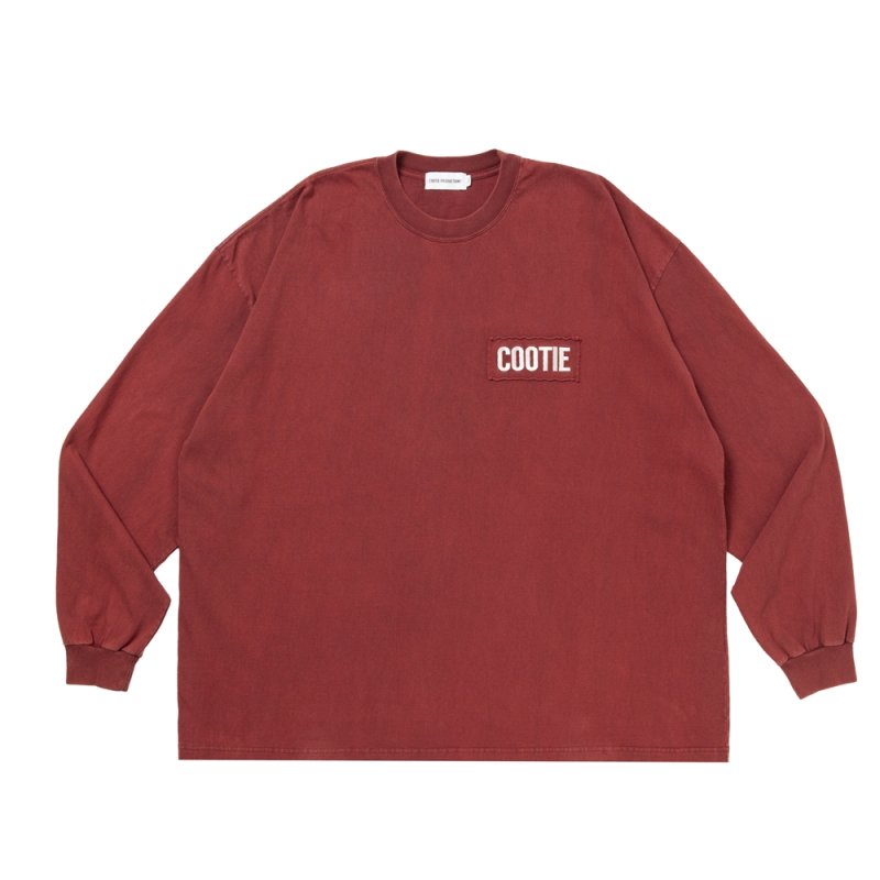 画像1: COOTIE PRODUCTIONS/AD Processing L/S Tee（Burgundy）［ADプロセシング長袖T-26春夏］
