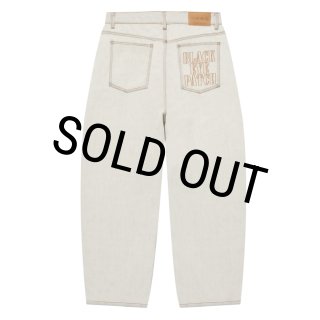 BlackEyePatch/STENCIL LOGO EXTRA BAGGY JEANS（DUST WHITE） - JONAS