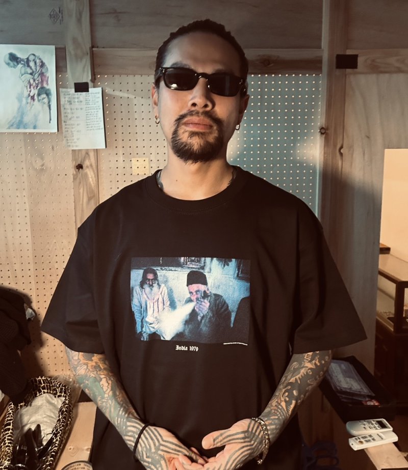 画像3: exodus brand/MASATAKA ISHIDA  INDIA 1979 T SHIRT（BLACK）［プリントT-26春夏］