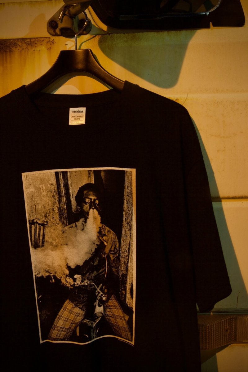 画像4: exodus brand/MASATAKA ISHIDA  JAMAICA 1982 T SHIRT TYPE-1（BLACK）［プリントT-26春夏］ (4)