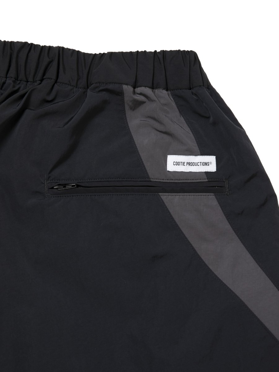 画像7: COOTIE PRODUCTIONS/Nylon Paneling Shin Cut Wide Track Pants（Black）［シンカットワイドトラックパンツ-26春夏］ (7)