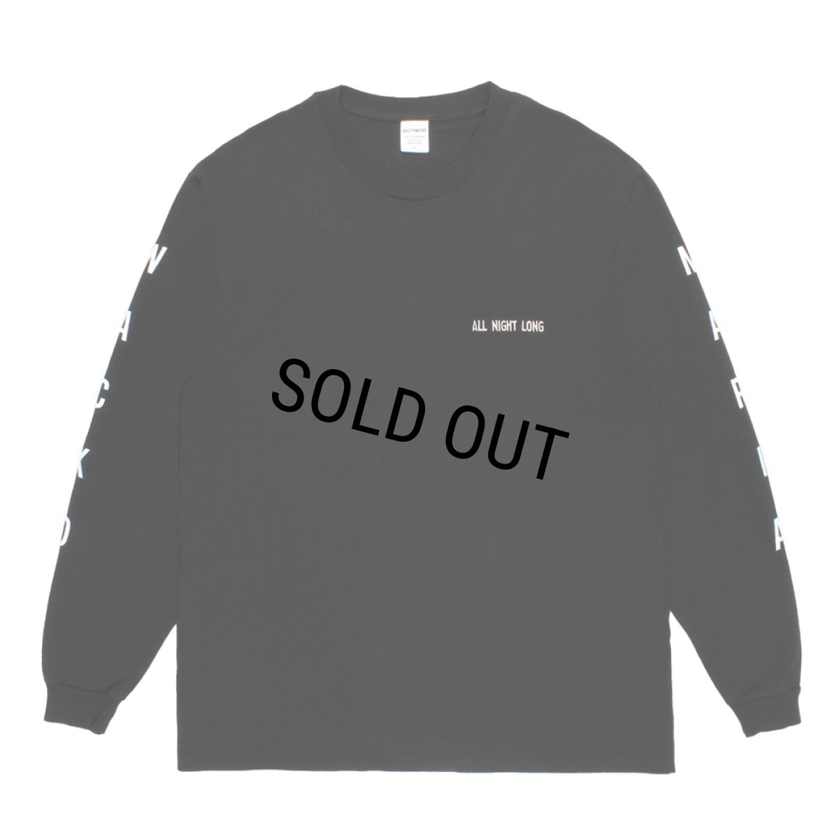 画像1: WACKO MARIA/WASHED HEAVY WEIGHT LONG SLEEVE T-SHIRT（BLACK）［プリント+刺繍長袖T-26春夏］ (1)