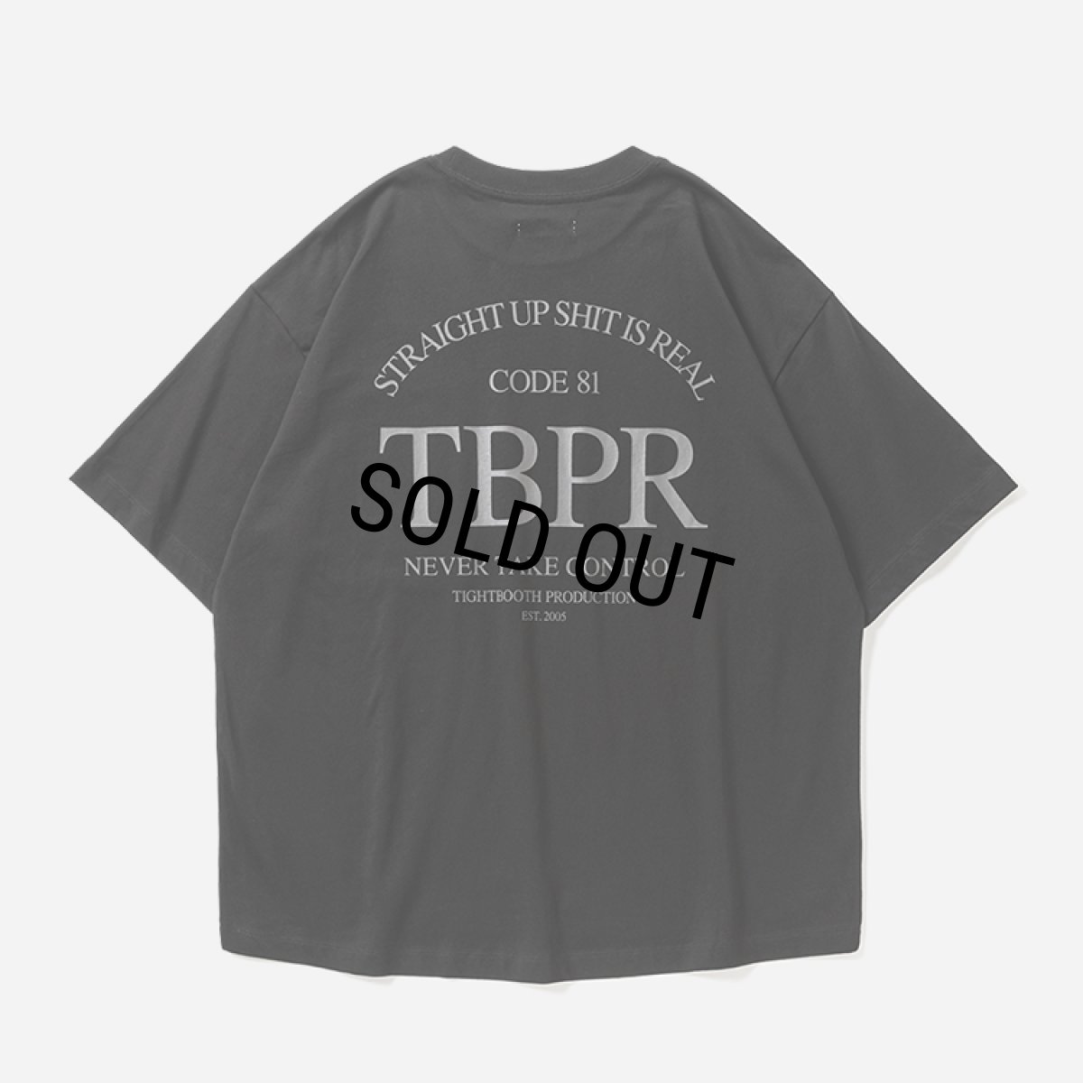 画像1: TIGHTBOOTH/STRAIGHT UP S/S T-SHIRT（Black）［ストレートアップT-26春夏］ (1)