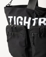 画像4: TIGHTBOOTH/TRIPLE POCKET RIPSTOP BIG TOTE（Black）［トリプルポケットビッグトート-26春夏］ (4)