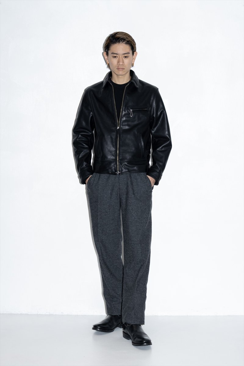 画像8: RATS/30's LEATHER SPORTS JKT（BLACK）［30'sレザースポーツJKT-26春夏］ (8)